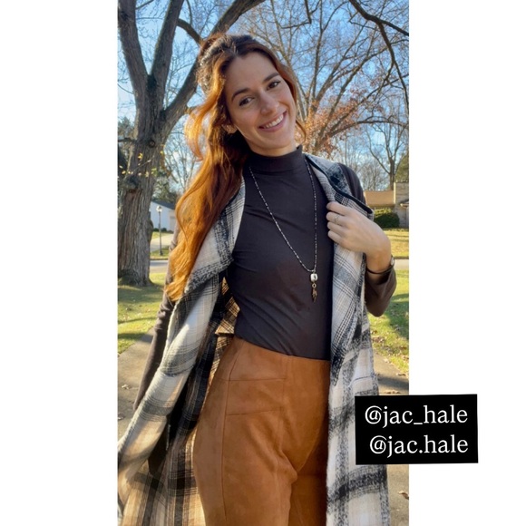 Gilli Faux Suede Leather Leggings Pants - Picture 3 of 10